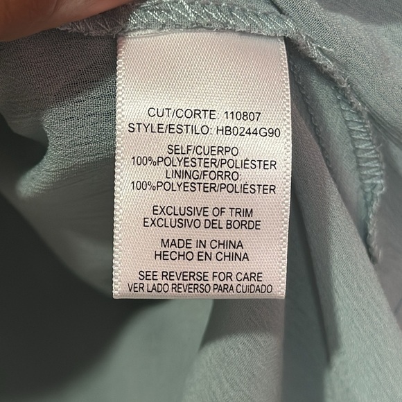 SOULMATES Turquoise Embroidered Blouse Size L - Picture 6 of 7